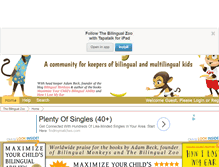 Tablet Screenshot of bilingualzoo.com